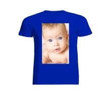 Koszulka dziecica bawena niebieska