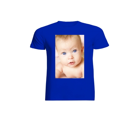 Koszulka dziecięca bawełna niebieska