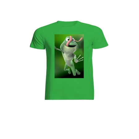Koszulka dziecięca bawełniana zielona