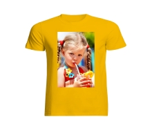 Koszulka dziecięca bawełniana żółta