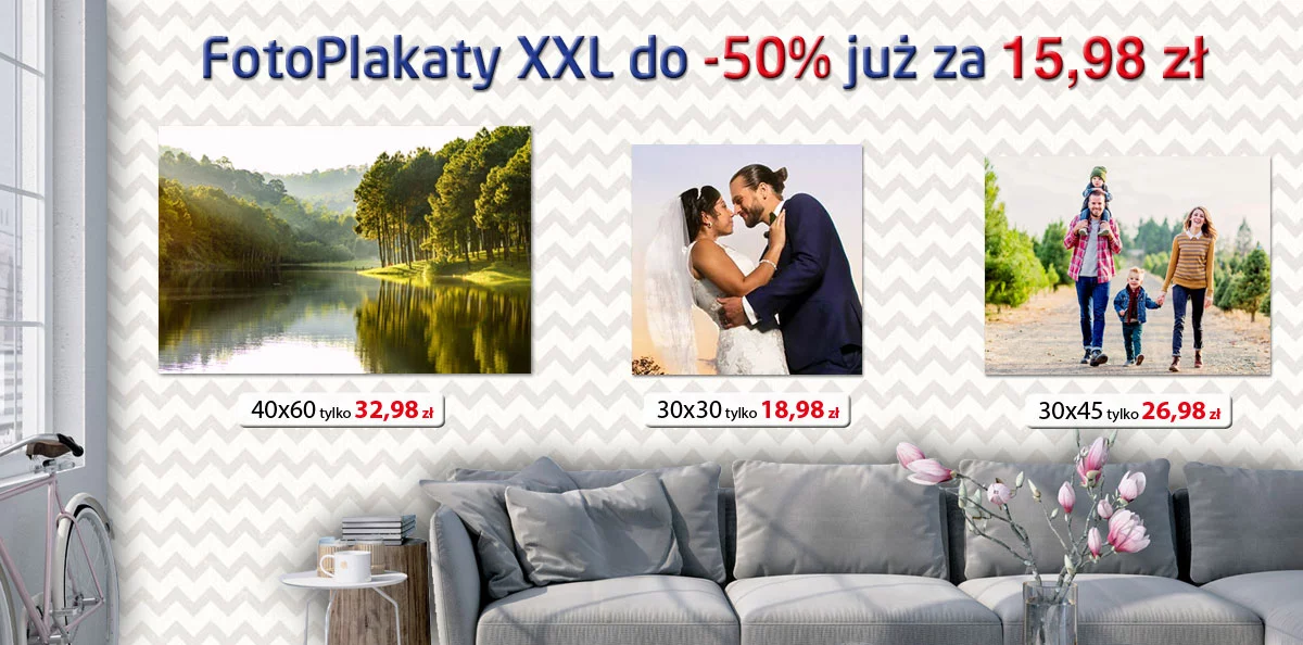 FotoPlakaty XXL do -50% już za 13,98 zł