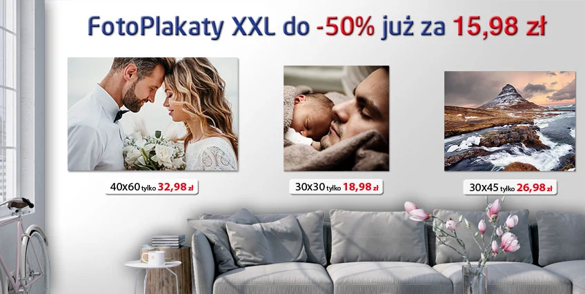 FotoPlakaty XXL do -50% już za 13,98 zł